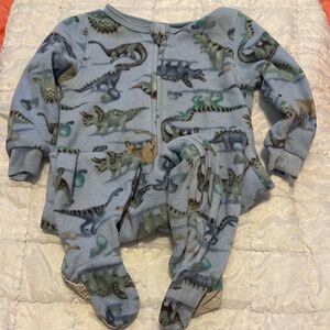 Kids Headquarters Light Blue Dinosaur Onesie